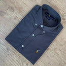 Camisa Manga Curta Ralph Lauren Micro Xadrez Cinza - Quality Goods