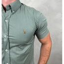 Camisa Manga Curta Micro Xadrez