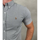 Camisa Manga Micro Curta Xadrez