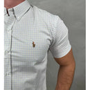 Camisa Manga Curta Micro Xadrez