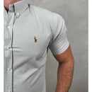 Camisa Manga Curta Micro Xadrez