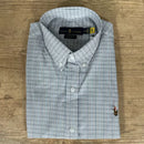 Camisa Manga Curta PRL Xadrez Cinza