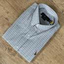 Camisa Manga Curta PRL Xadrez Cinza