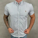 Camisa Manga Curta PRL Xadrez Cinza